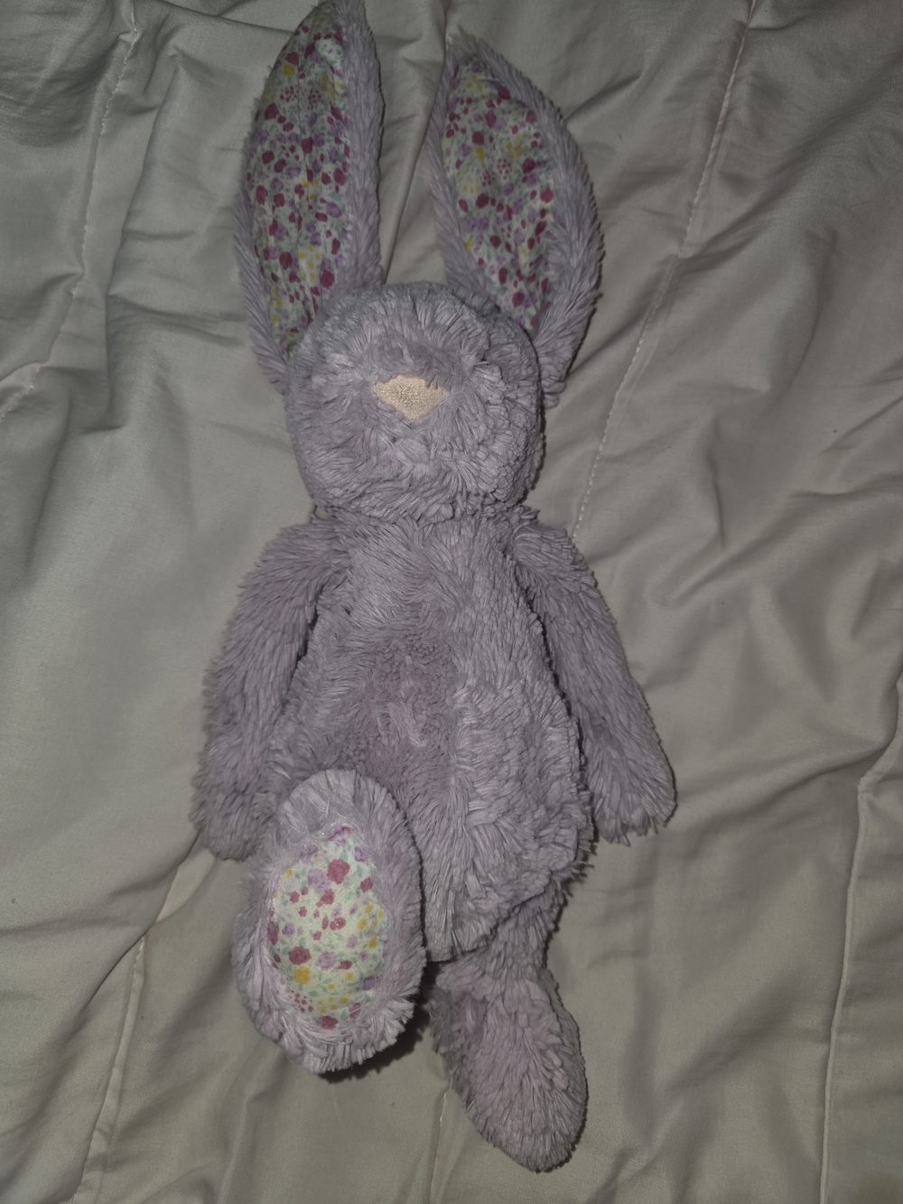 Jellycat Lavender Floral-Eared Bunny Plush
